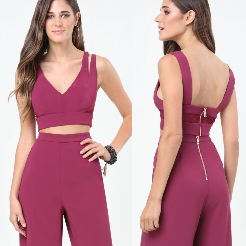 Naven Two-Piece Magenta Jumpsuit